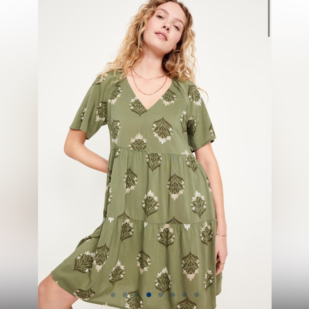 Old Navy V-Neck Mini Swing Dress